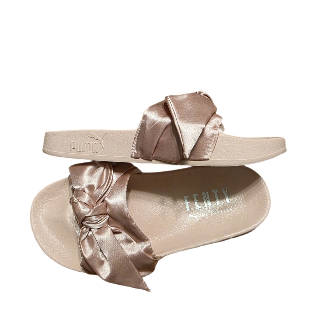 Puma Fenty Bow Slides in the color pink. SZ 7.5 LIKE NEW - Picture 7 of 12